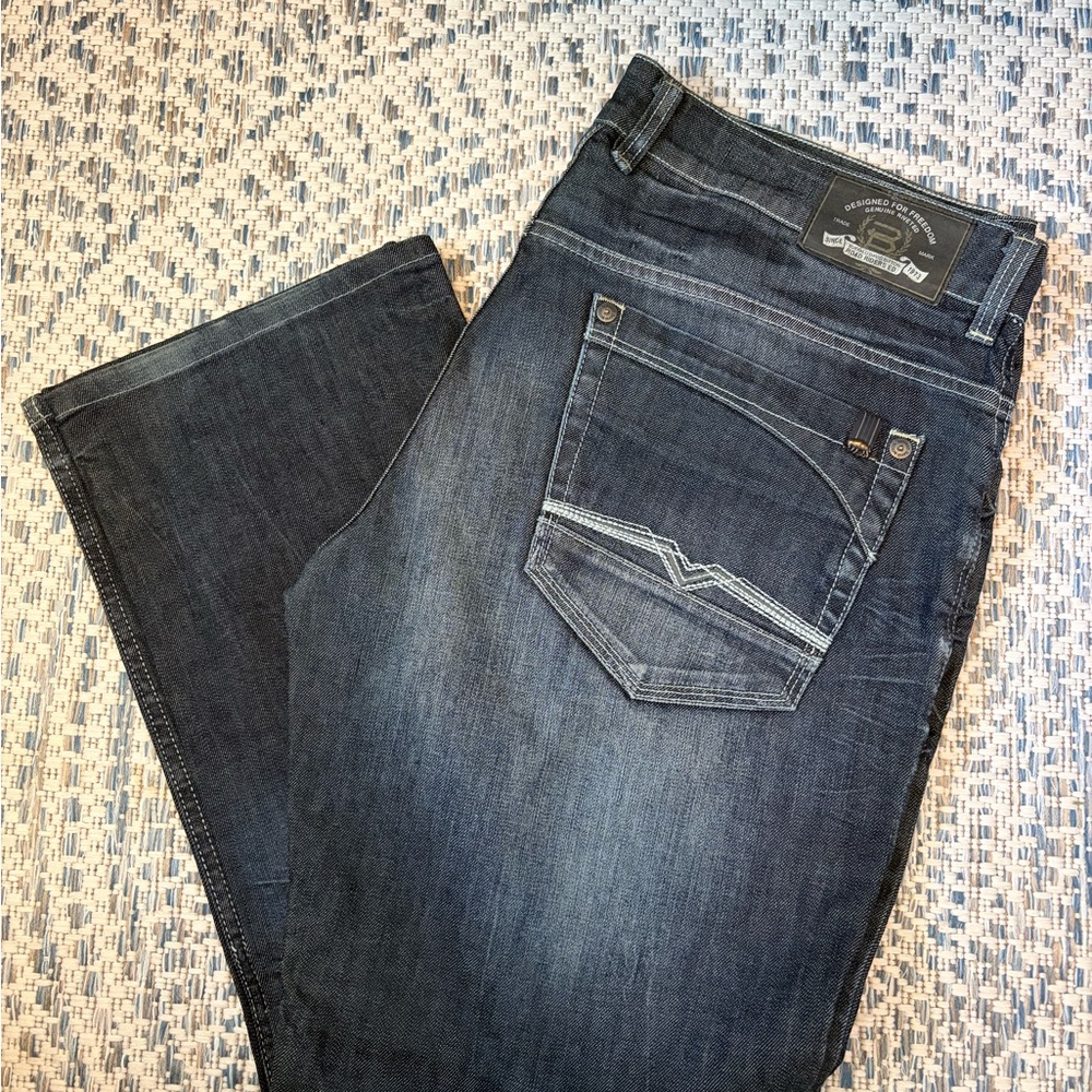 Men's buffalo dark wash Blue Jeans